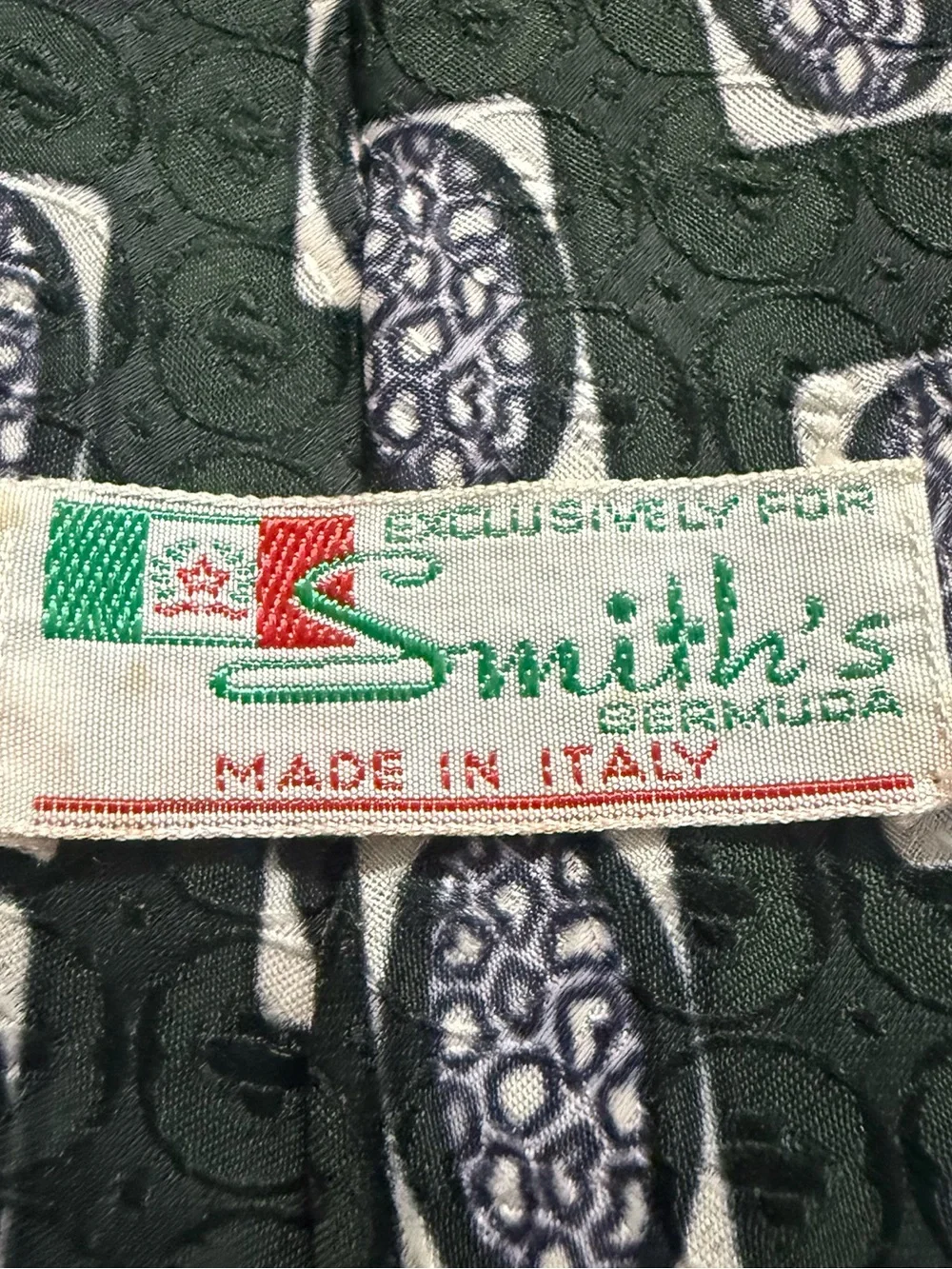 Smith’s Bermuda Classic Dark Green Patterned Men’s Tie